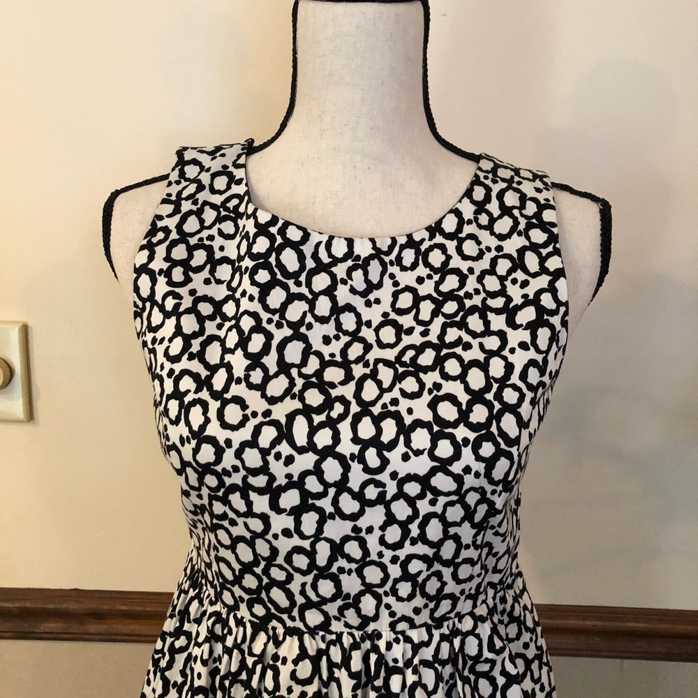 ZARA Basic black and white dress - Picture 4 of 8